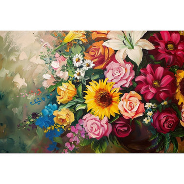 Beautiful Canvas of Flowers